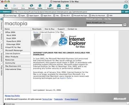Download microsoft internet explorer for mac free